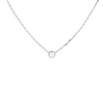 Collier pendentif Cartier D'Amour or blanc 18 carats et diamant XS