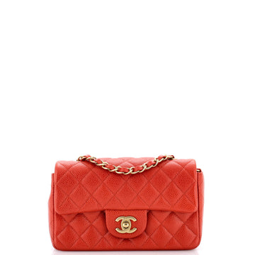 Sac Classic Single Flap matelassé caviar mini