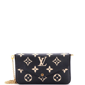 Pochette Felicie bicolore monogram Empreinte géant