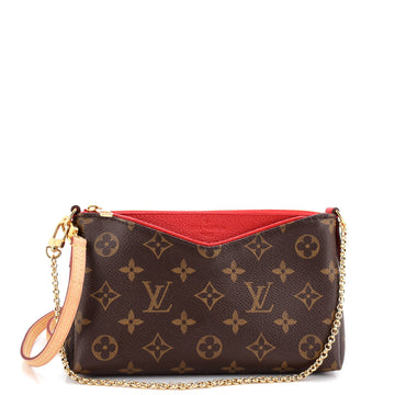 Pochette Pallas toile monogram avec cuir